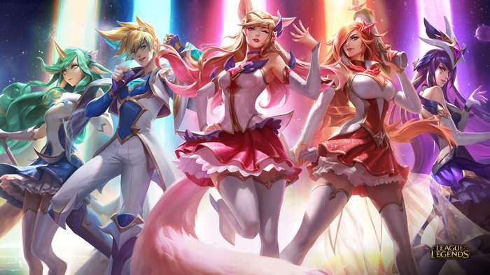 Star Guardian Miss Fortune and allies from League of Legends
