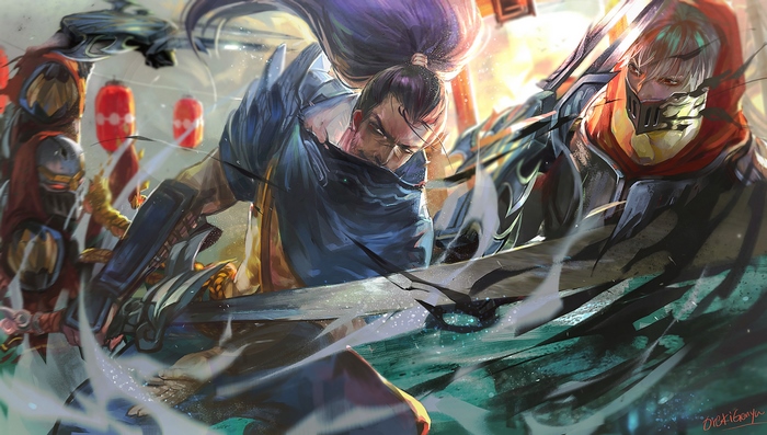 Yasuo and Zed from League of Legends