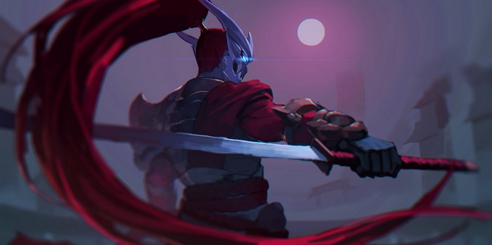 Yasuo from League of Legends with sword