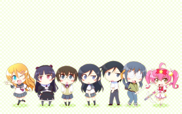 Chibi characters from Ore no Imouto ga Konna ni Kawaii Wake ga Nai