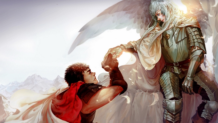 Guts and Griffith from Berserk
