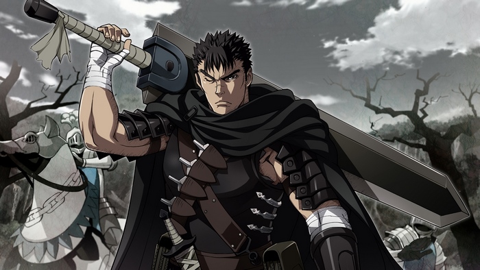 Guts from Berserk holding his Dragon Slayer sword