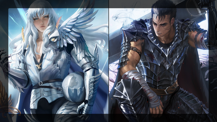 Griffith and Guts from Berserk