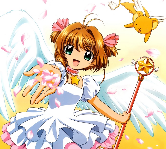 Sakura Kinomoto and Keroberos from Cardcaptor Sakura