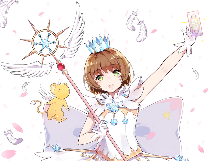 Sakura Kinomoto and Kero from Cardcaptor Sakura