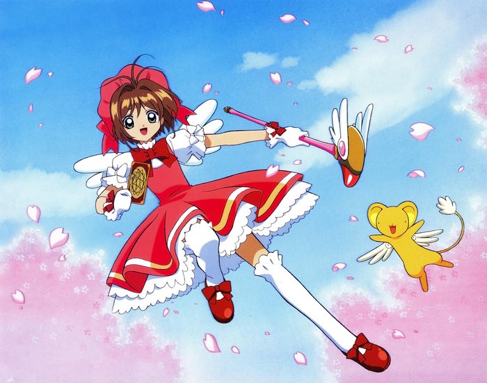 Sakura Kinomoto and Keroberos from Cardcaptor Sakura