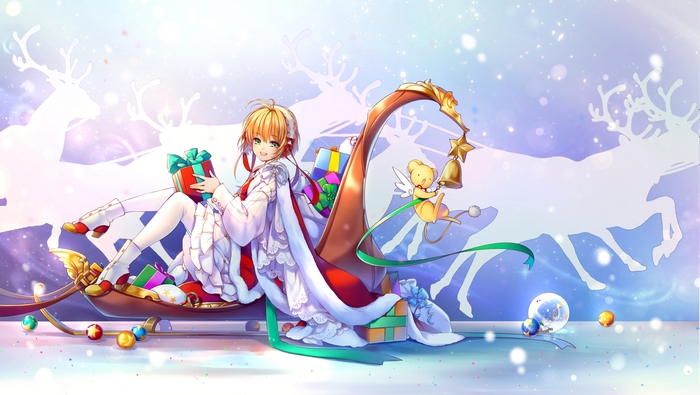 Sakura Kinomoto and Kero from Cardcaptor Sakura
