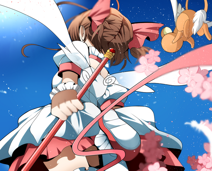 Sakura Kinomoto and Kero from Cardcaptor Sakura