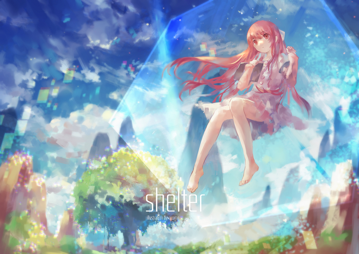 Rin from Shelter in a crystal bubble