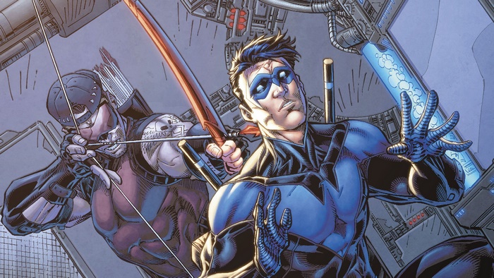 Nightwing and Arsenal from DC Comics
