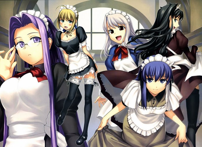 Five maids from Fate/stay night