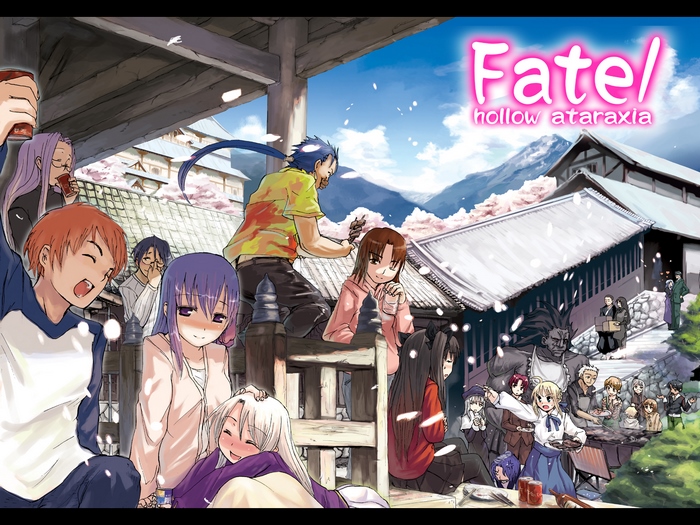 Fate/hollow ataraxia characters at a gathering