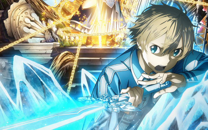 Eugeo from Sword Art Online with ice sword