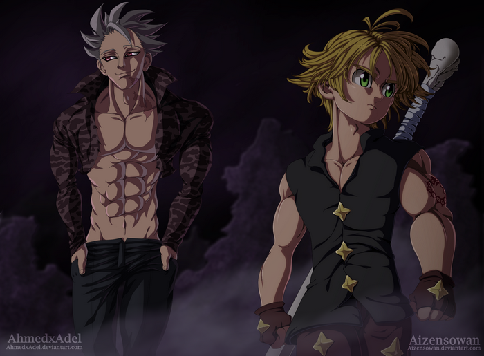Ban and Meliodas from The Seven Deadly Sins