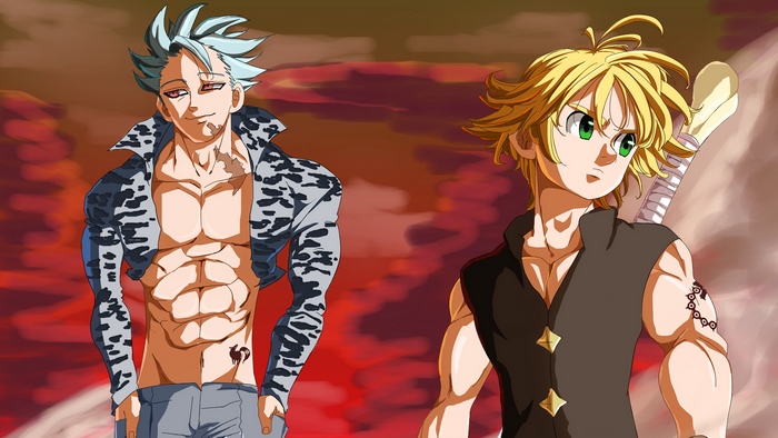 Ban and Meliodas from The Seven Deadly Sins