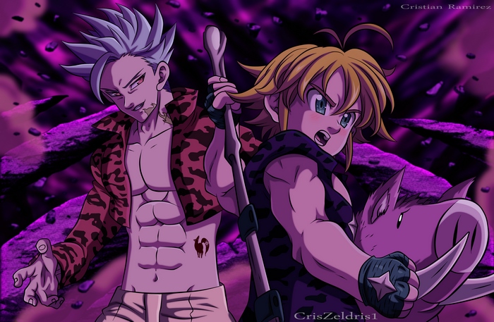 Ban and Meliodas from The Seven Deadly Sins