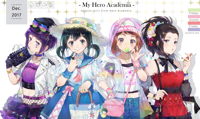 Fashion Girls from My Hero Academia