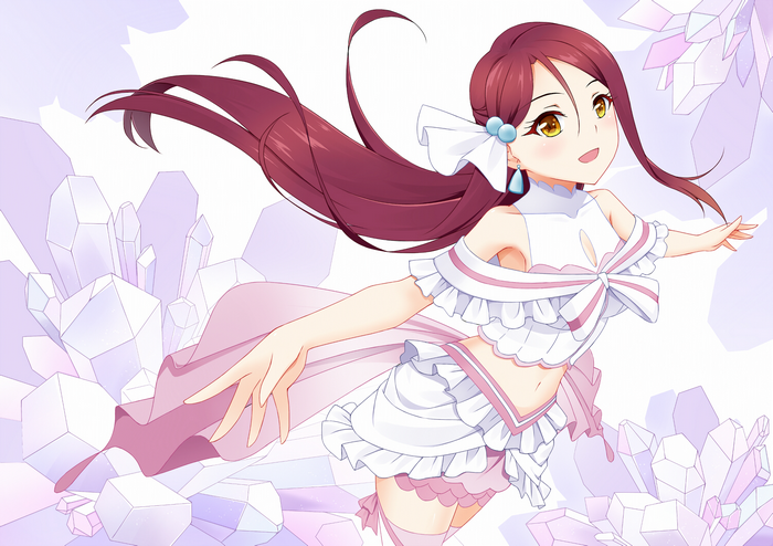 Riko Sakurauchi with Crystals