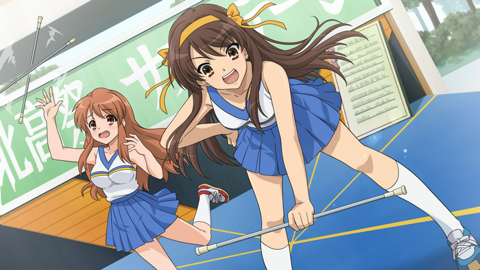 Mikuru Asahina and Haruhi Suzumiya from The Melancholy of Haruhi Suzumiya