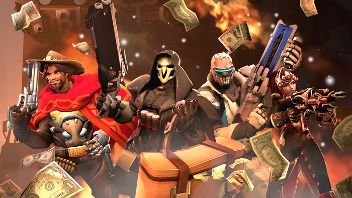 Overwatch characters with money