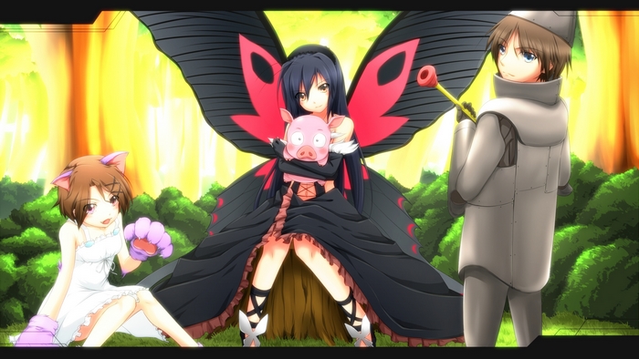 Kuroyukihime from Accel World with friends