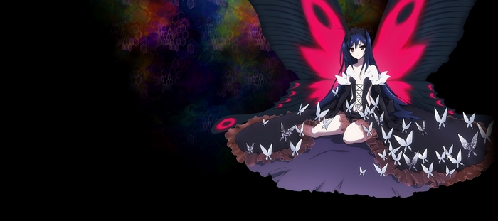 Kuroyukihime from Accel World with butterfly wings