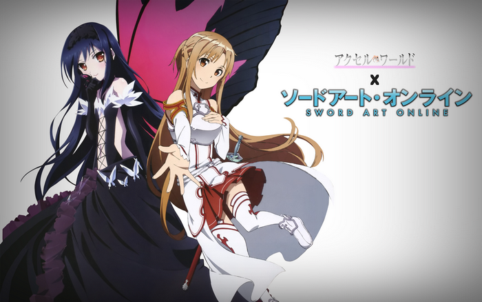Kuroyukihime and Asuna from Accel World and Sword Art Online