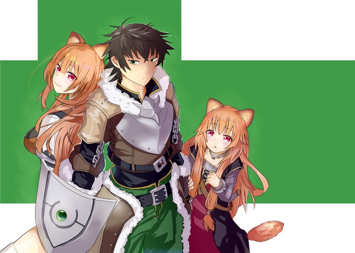 Naofumi Iwatani and Raphtalia from The Rising of the Shield Hero