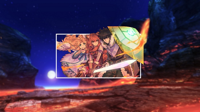 Naofumi Iwatani and companions from The Rising of the Shield Hero