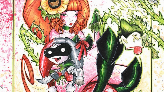 Poison Ivy and Harley Quinn from DC Comics