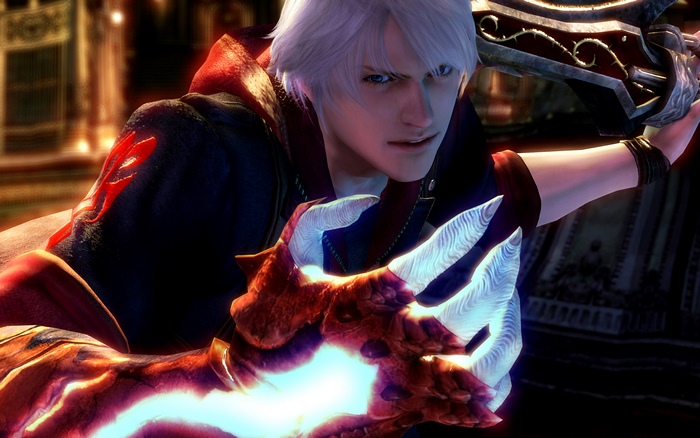 Nero from Devil May Cry with demonic arm