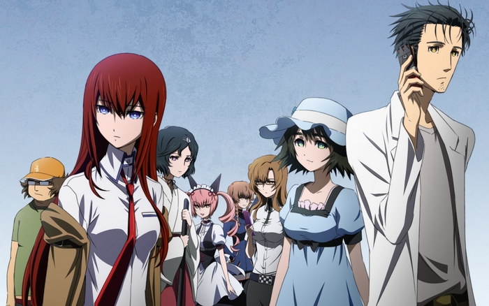 Steins;Gate characters group portrait