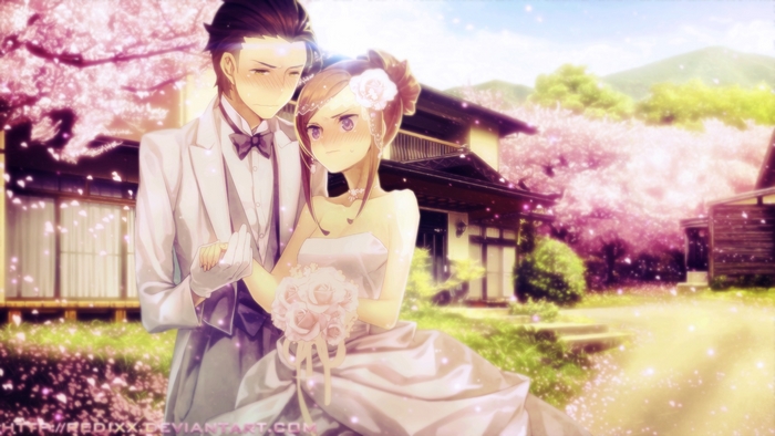 Rintaro Okabe and Kurisu Makise wedding