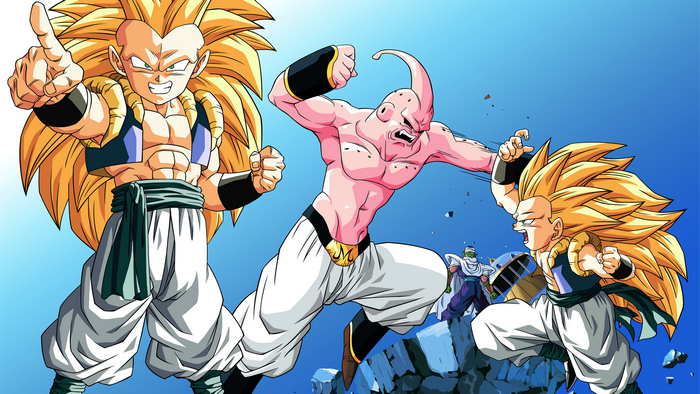 Gotenks and Majin Buu from Dragon Ball Z