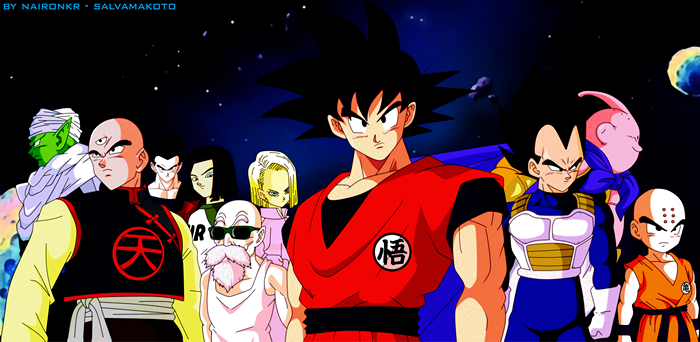 Dragon Ball Z characters in space