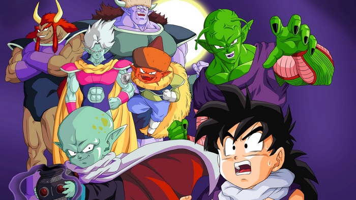 Dragon Ball Z characters with Piccolo and Gohan