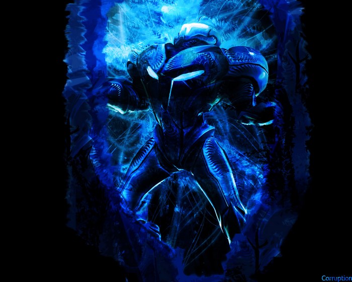 Samus Aran from Metroid Corruption