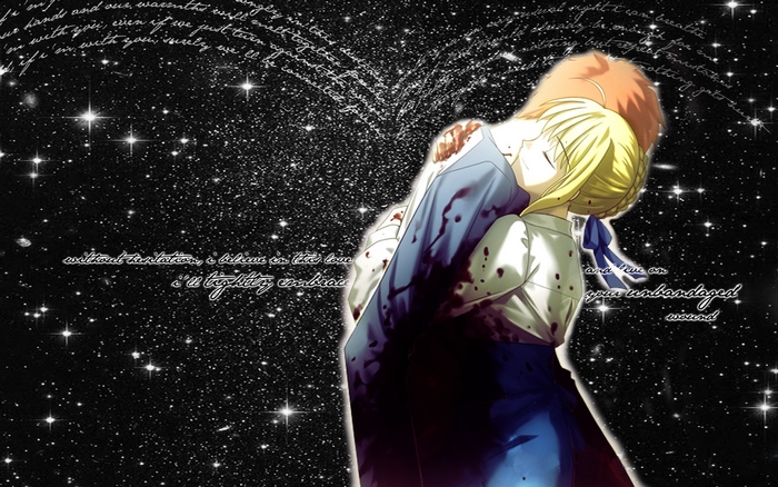 Shirou Emiya and Saber from Fate/stay night