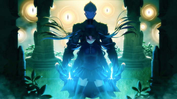 Rin Tohsaka and Archer from Fate/stay night