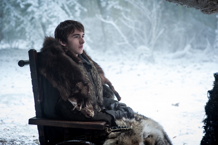 Bran Stark from Game of Thrones in winter
