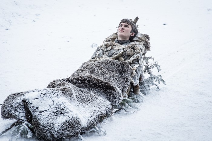 Bran Stark in the snow