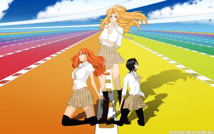 Rangiku Matsumoto and other characters from Bleach