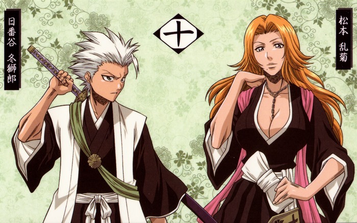 Toshiro Hitsugaya and Rangiku Matsumoto from Bleach