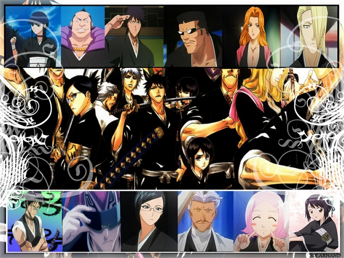 Bleach characters collage