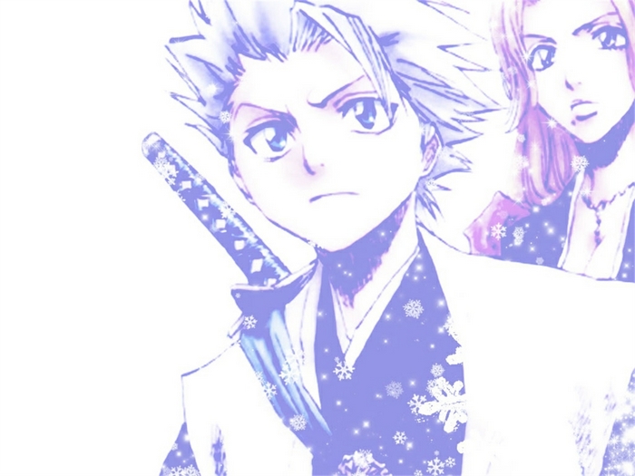 Toshiro Hitsugaya and Rangiku Matsumoto from Bleach