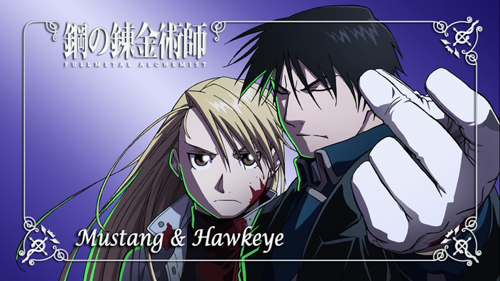 Roy Mustang and Riza Hawkeye from Fullmetal Alchemist