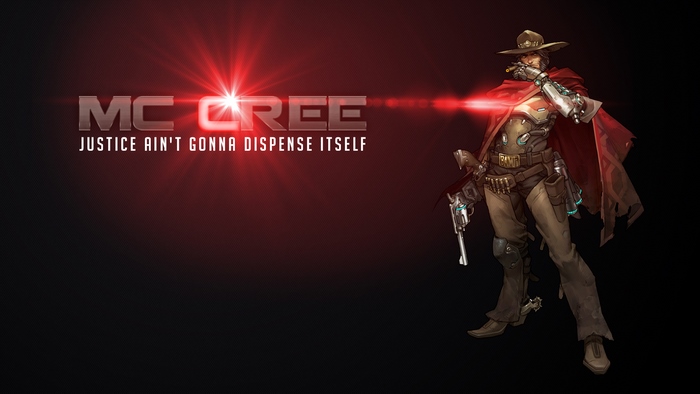 McCree from Overwatch with quote