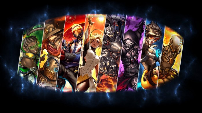 Overwatch characters montage