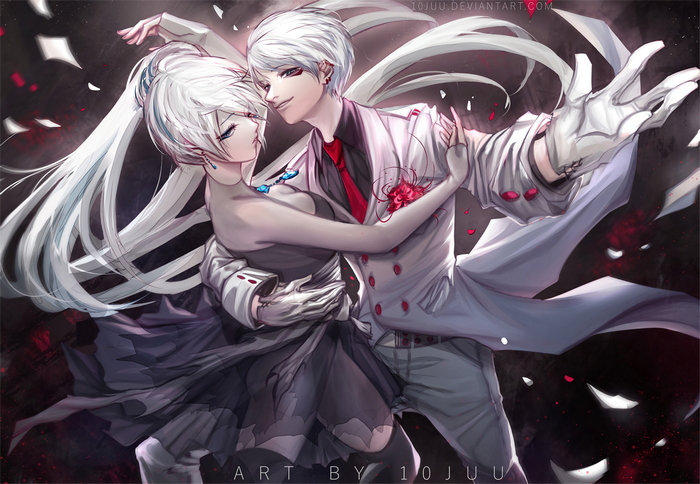 Weiss Schnee from RWBY dancing