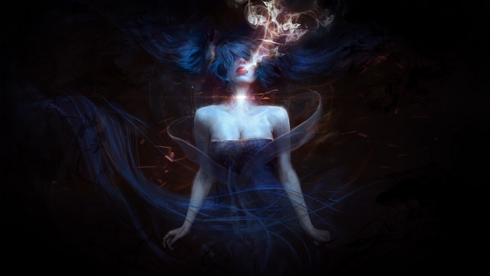 Sona from League of Legends with Glowing Breath